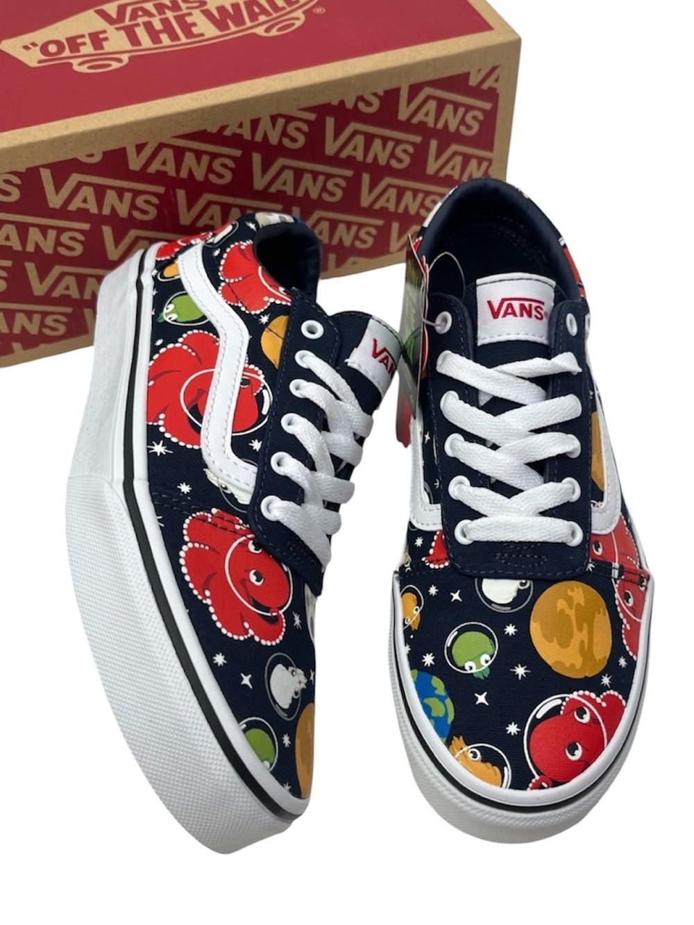 New Vans Children's Ward Glow Fish Parisian Night Glow in the Dark Sneakers